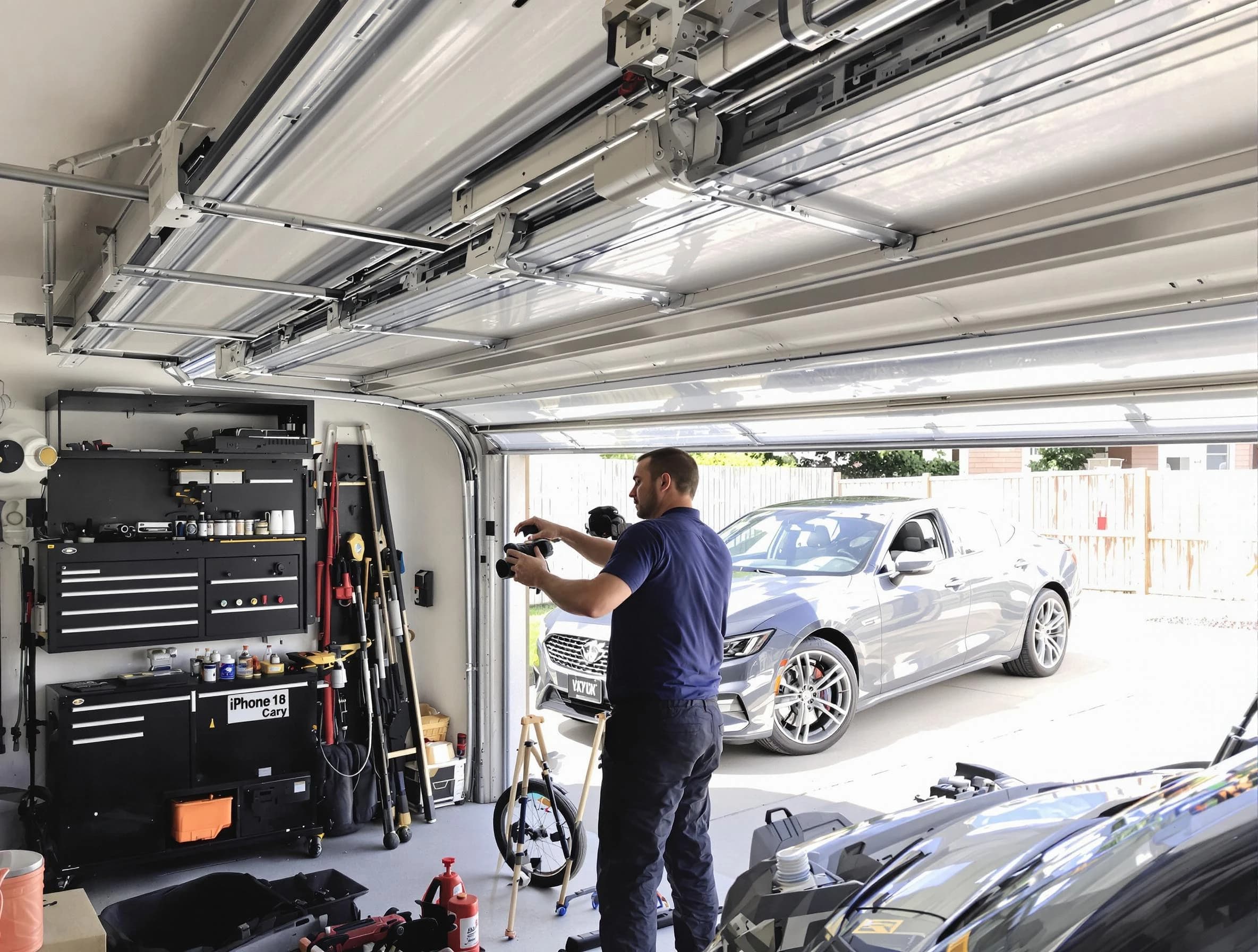Dormont Garage Door Repair technician fixing noisy garage door in Dormont