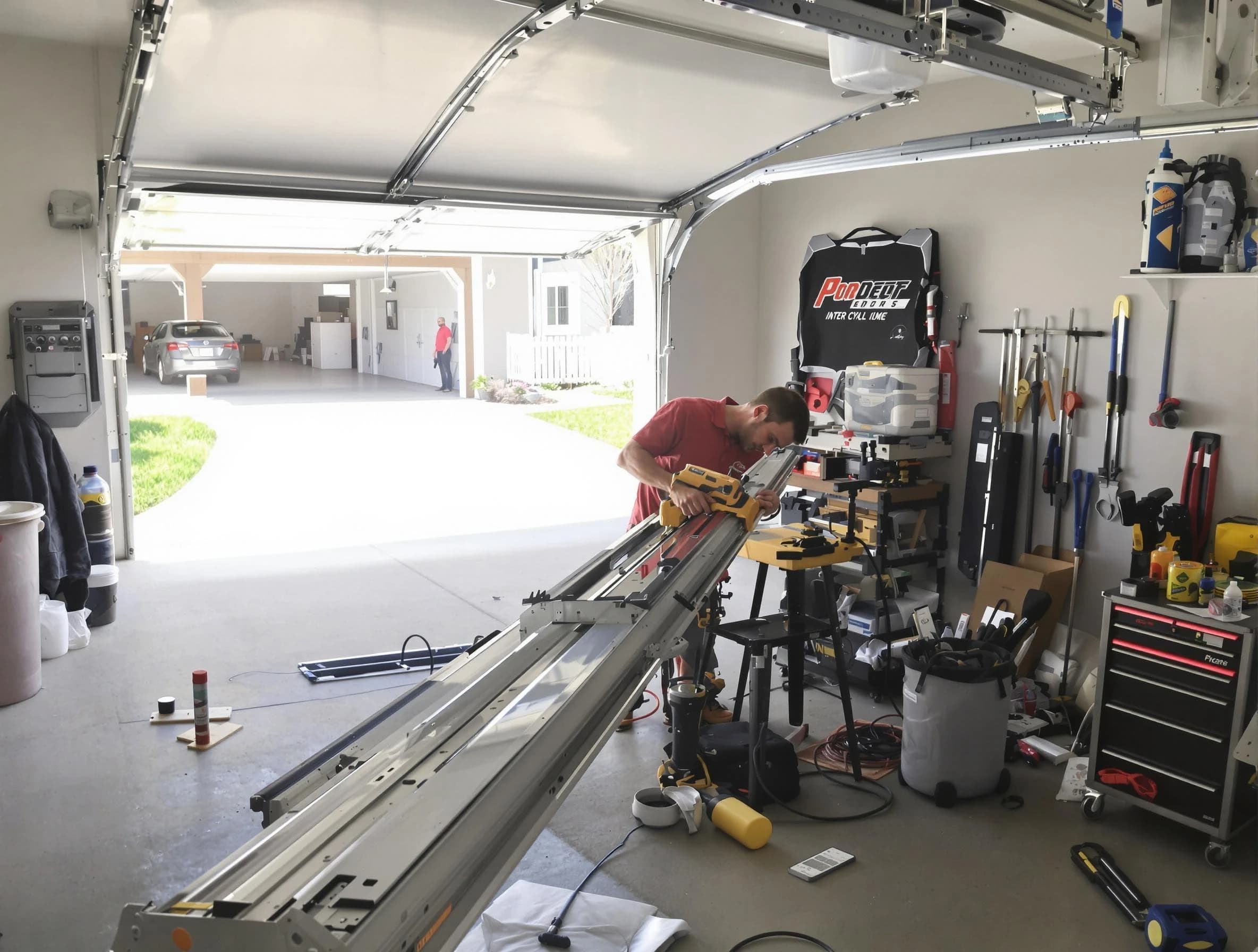 Dormont Garage Door Repair expert performing track repair in Dormont