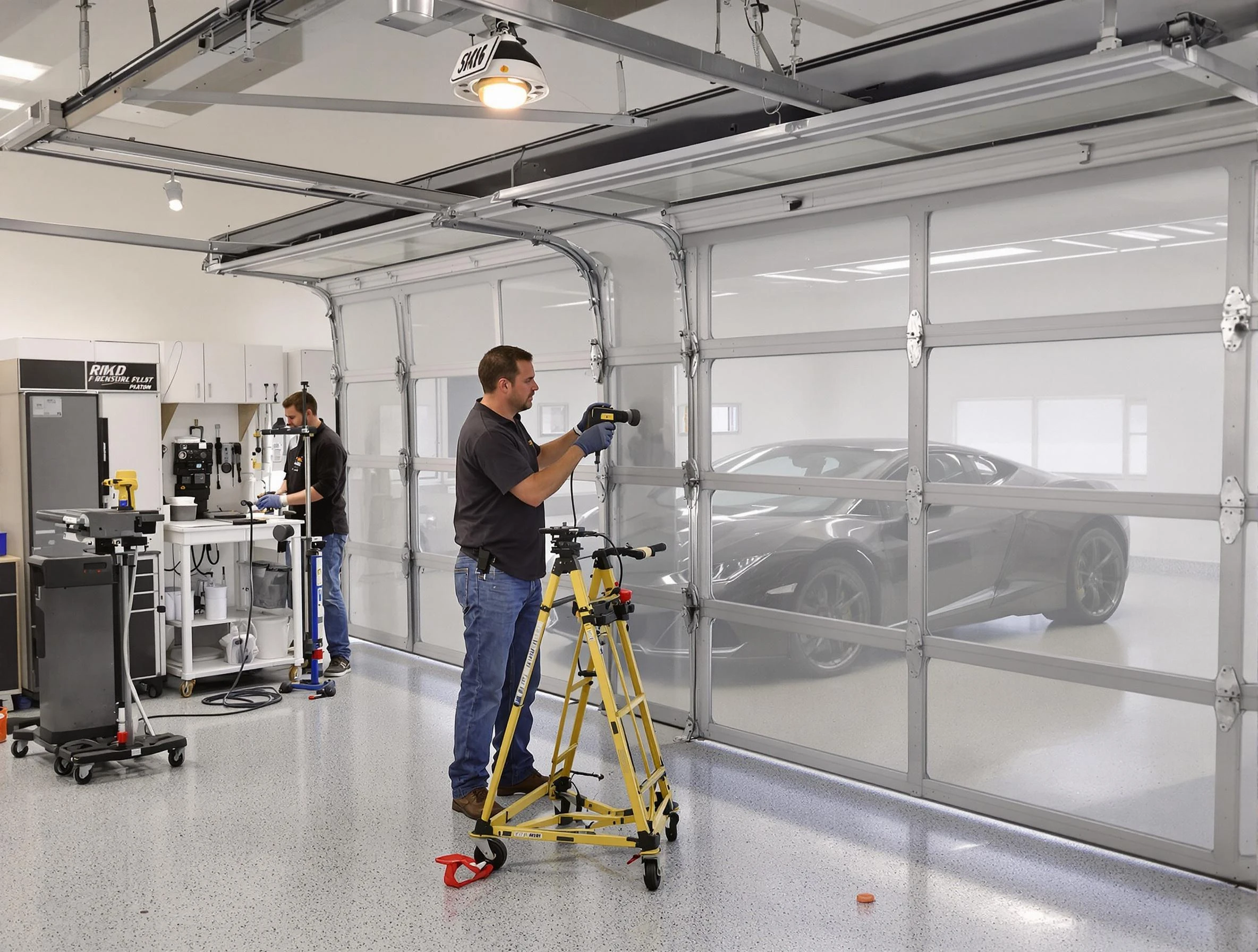 Garage Door Dents Repair in Dormont